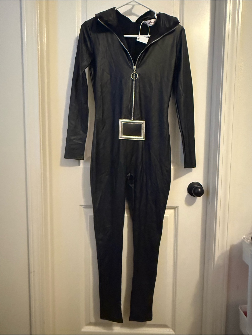 Halloween costume Women’s Black zip up Jumpsuit